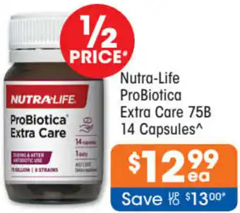 Good Price Pharmacy Nutri-Life ProBiotica Extra Care 75B offer