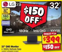 JB Hi-Fi LG 32" QHD Monitor offer