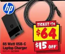 JB Hi-Fi hp 65 Watt USB-C Laptop Charger offer