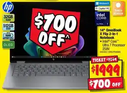 JB Hi-Fi HP 14" OmniBook X Flip 2-in-1 Notebook offer