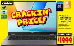 JB Hi-Fi Asus 14" Vivobook 2-In-1 Notebook offer