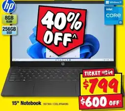 JB Hi-Fi hp 15" Notebook offer