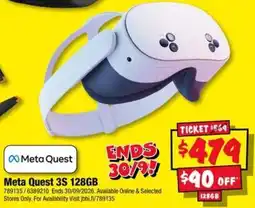 JB Hi-Fi Meta Quest Meta Quest 3S 128GB offer
