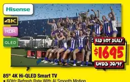 JB Hi-Fi Hisense 85" 4K Hi-QLED Smart TV offer