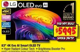 JB Hi-Fi LG 83" 4K Evo AI Smart OLED TV offer