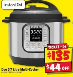 JB Hi-Fi Instant Pot Duo 5.7 Litre Multi-Cooker offer