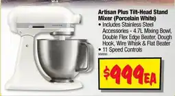 JB Hi-Fi Artisan Plus Tilt-Head Stand Mixer (Porcelain White) offer