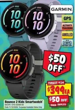 JB Hi-Fi Garmin Bounce 2 Kids Smartwatch offer