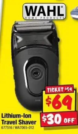 JB Hi-Fi Wahl Lithium-Ion Travel Shaver offer