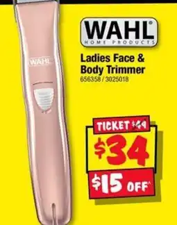 JB Hi-Fi Wahl Ladies Face & Body Trimmer offer