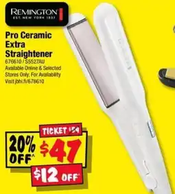 JB Hi-Fi Remington Pro Ceramic Extra Straightener offer