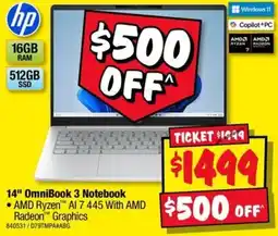 JB Hi-Fi 14" OmniBook 3 Notebook offer