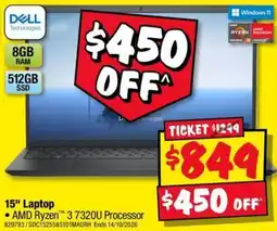 JB Hi-Fi Dell 15" Laptop offer