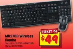 JB Hi-Fi Logitech MK270R Wireless Combo offer