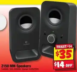 JB Hi-Fi Logitech Z150 MM Speakers offer