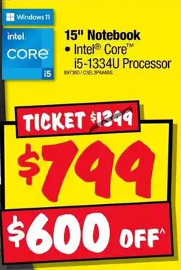 JB Hi-Fi 15" Notebook offer