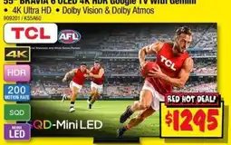 JB Hi-Fi TCL BRAVIA 6 OLED 4K HDR Google TV with Gemini offer
