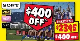JB Hi-Fi Sony 4K HDR OLED offer