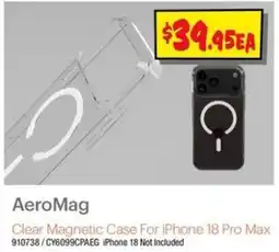 JB Hi-Fi AeroMag Clear Magnetic Case For iPhone 18 Pro Max offer