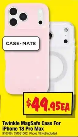 JB Hi-Fi Case·Mate Twinkle MagSafe Case For iPhone 18 Pro Max offer