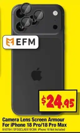 JB Hi-Fi EFM Camera Lens Screen Armour offer