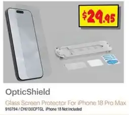 JB Hi-Fi OpticShield Glass Screen Protector For iPhone 18 Pro Max offer