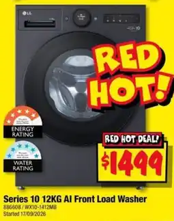 JB Hi-Fi LG Series 10 12KG AI Front Load Washer offer