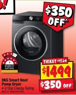 JB Hi-Fi 9KG Smart Heat Pump Dryer offer