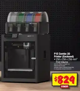 JB Hi-Fi P1S Combo 3D Printer (Enclosed) offer