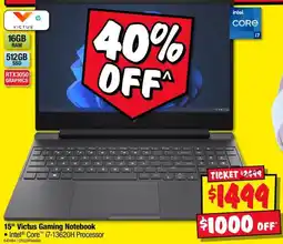 JB Hi-Fi 15" Victus Gaming Notebook offer