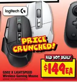 JB Hi-Fi Logitech G502 X LIGHTSPEED Wireless Gaming Mouse offer