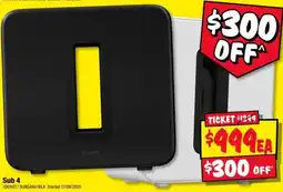 JB Hi-Fi Sonos Sub 4 offer