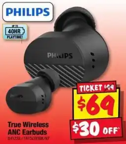JB Hi-Fi Philips True Wireless ANC Earbuds offer