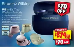 JB Hi-Fi Bowers & Wilkins Pi8 In-Ear True Wireless Earbuds offer