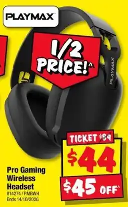 JB Hi-Fi Playmax Pro Gaming Wireless Headset offer