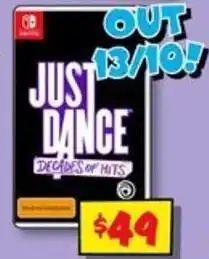 JB Hi-Fi Just Dance: Decades of Hits offer