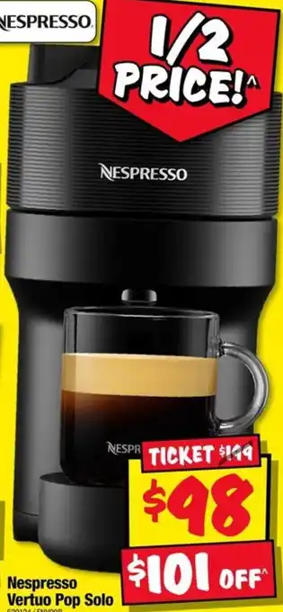 JB Hi-Fi Nespresso Vertuo Pop Solo offer