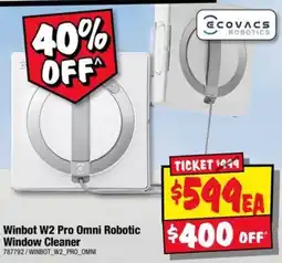 JB Hi-Fi Winbot W2 Pro Omni Robotic Window Cleaner offer