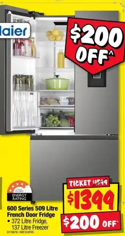 JB Hi-Fi Haier 600 Series 509 Litre French Door Fridge offer