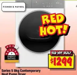 JB Hi-Fi Fisher & Paykel Series 5 8kg Contemporary Heat Pump Dryer offer
