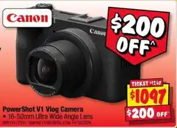 JB Hi-Fi Canon PowerShot V1 Vlog Camera offer