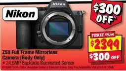 JB Hi-Fi Nikon Z5II Full Frame Mirrorless Camera [Body Only] offer
