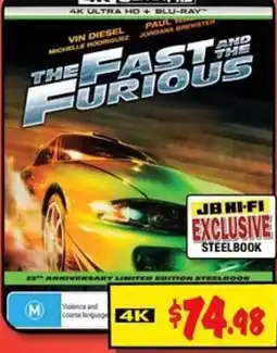 JB Hi-Fi The Fast and the Furious JB Hi-Fi Exclusive Steelbook offer