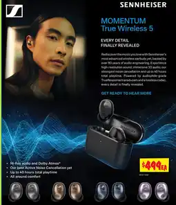 JB Hi-Fi Sennheiser Momentum True Wireless 5 offer