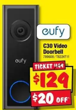 JB Hi-Fi eufy C30 Video Doorbell offer