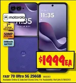 JB Hi-Fi motorola razr 70 Ultra 5G offer