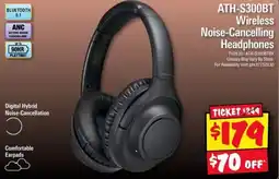 JB Hi-Fi ATH-S300BT Wireless Noise-Cancelling Headphones offer