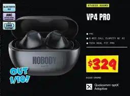 JB Hi-Fi Nobody Audio VP4 Pro offer