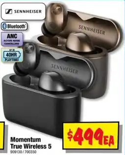 JB Hi-Fi Sennheiser Momentum True Wireless 5 offer