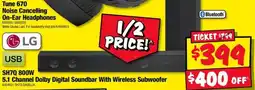 JB Hi-Fi LG SH7Q 800W 5.1 Channel Dolby Digital Soundbar With Wireless Subwoofer offer